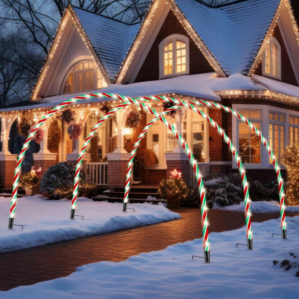 10ft Christmas Candy Light Arch LED