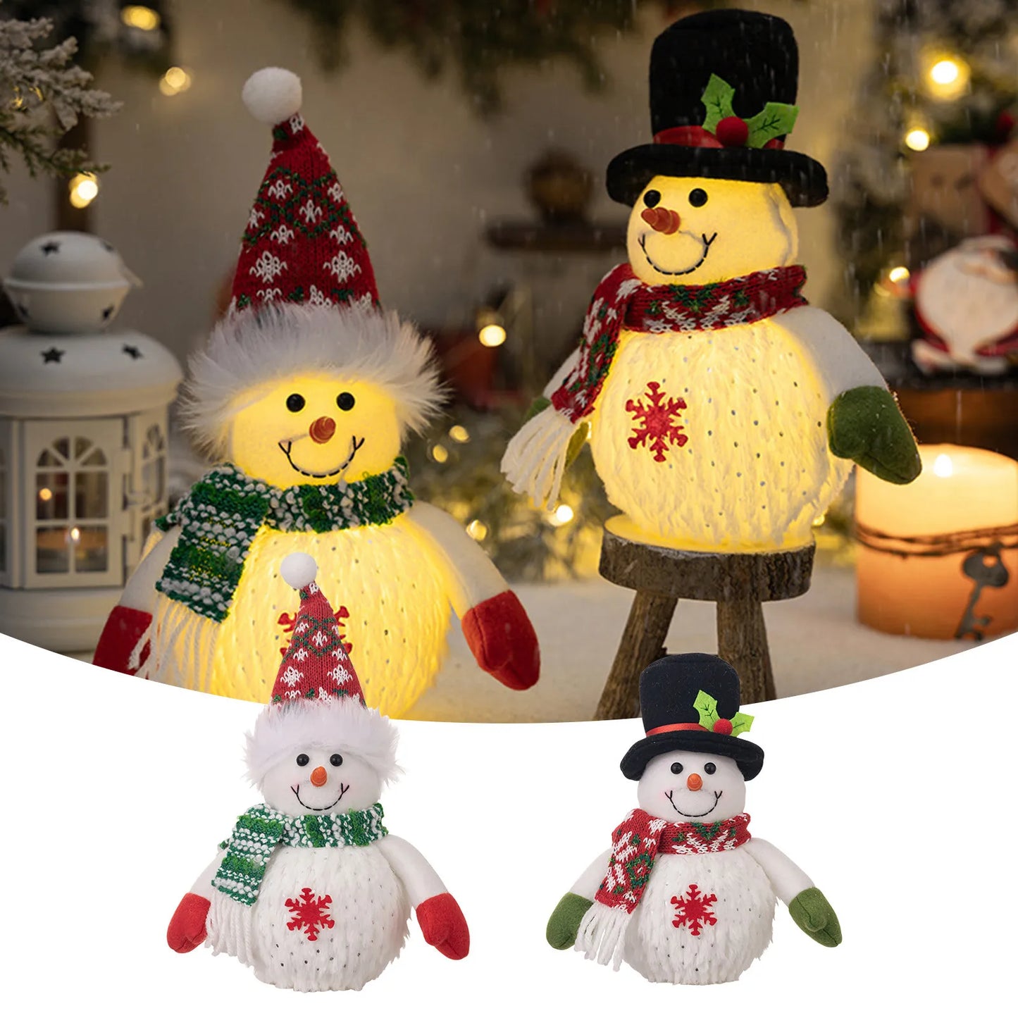 Christmas Ornament Lighted Table Decor