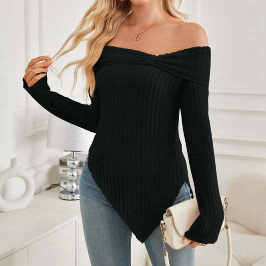 Womens Lightweight Sweaters Off The Shoulder