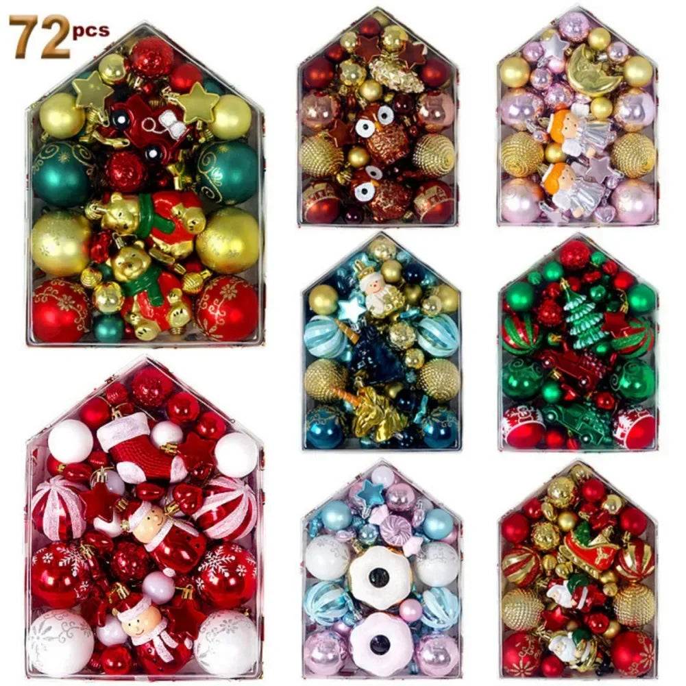 72Pcs/box Christmas Balls