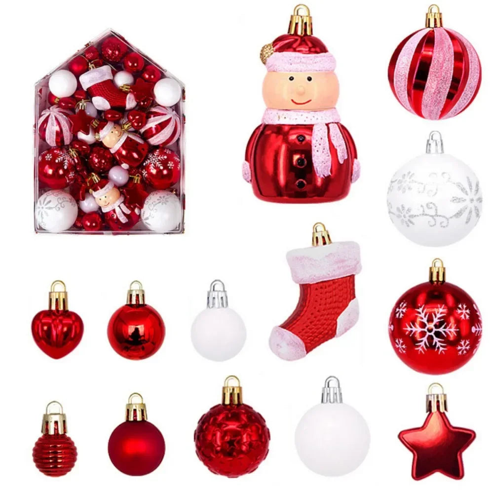 72Pcs/box Christmas Balls