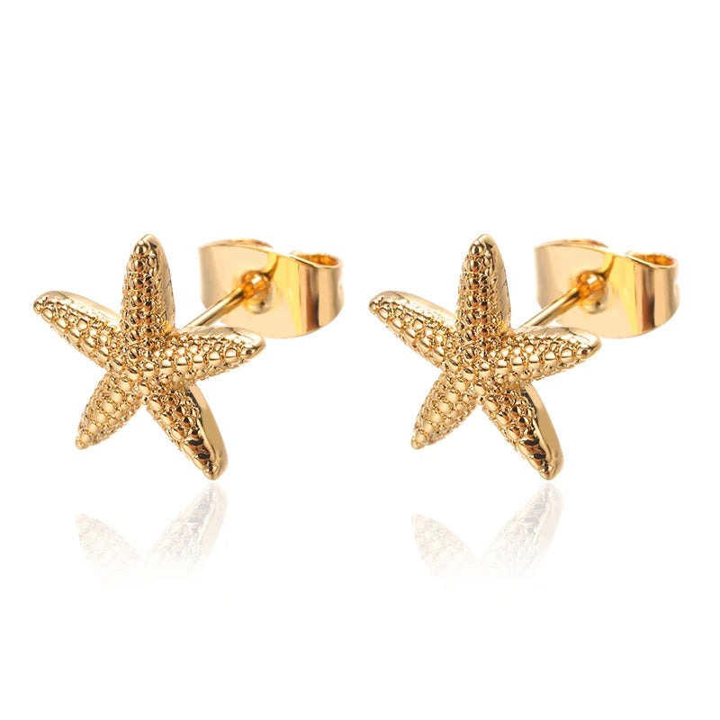 Minimal Starfish Earrings