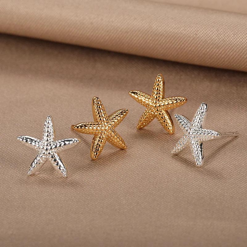 Minimal Starfish Earrings