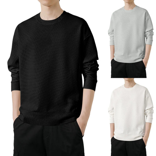 Casual Pullover Men'S Crew Neck